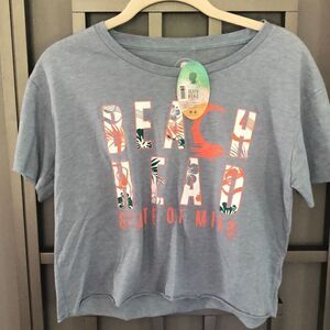 NWT Beach Head Cropped graphic T-shirt, beach head, state of mind Key West Flori